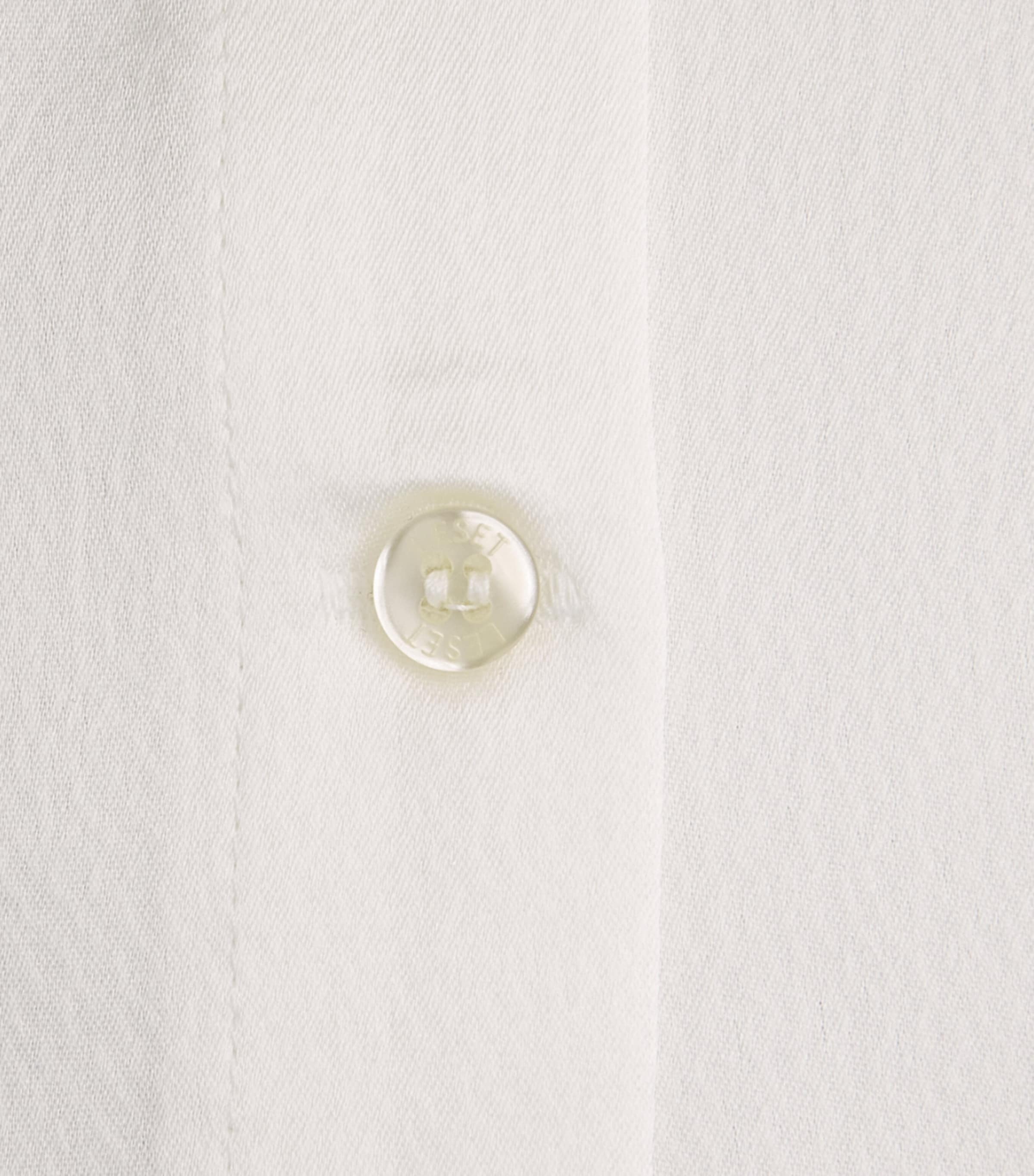 LESET Womens Satin Short-Sleeve Barb Cardigan Optic White Image 6