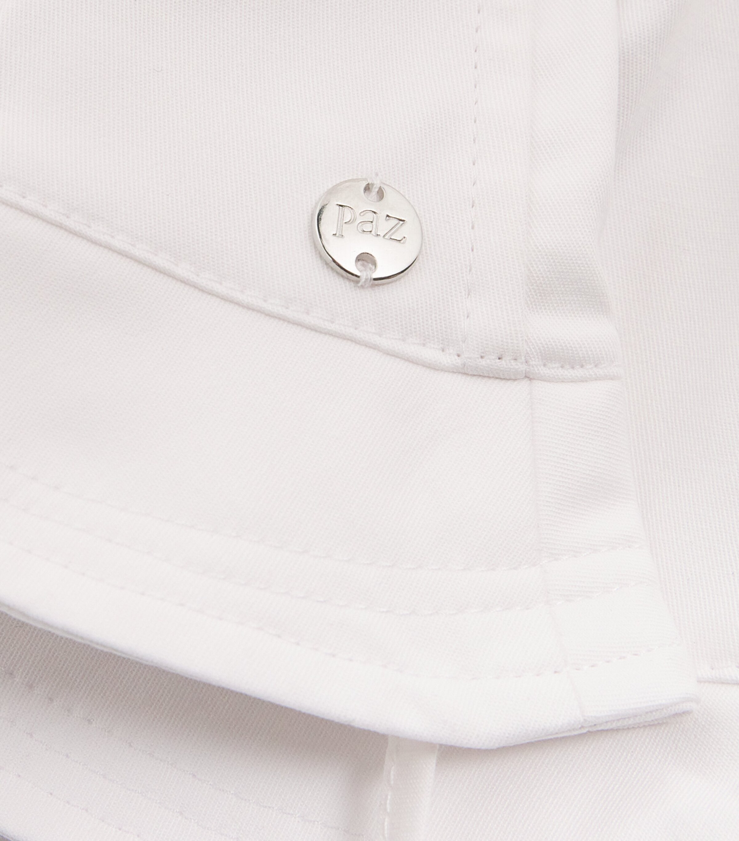 Cotton Woven Hat 01 T1388 WHITE Image 3