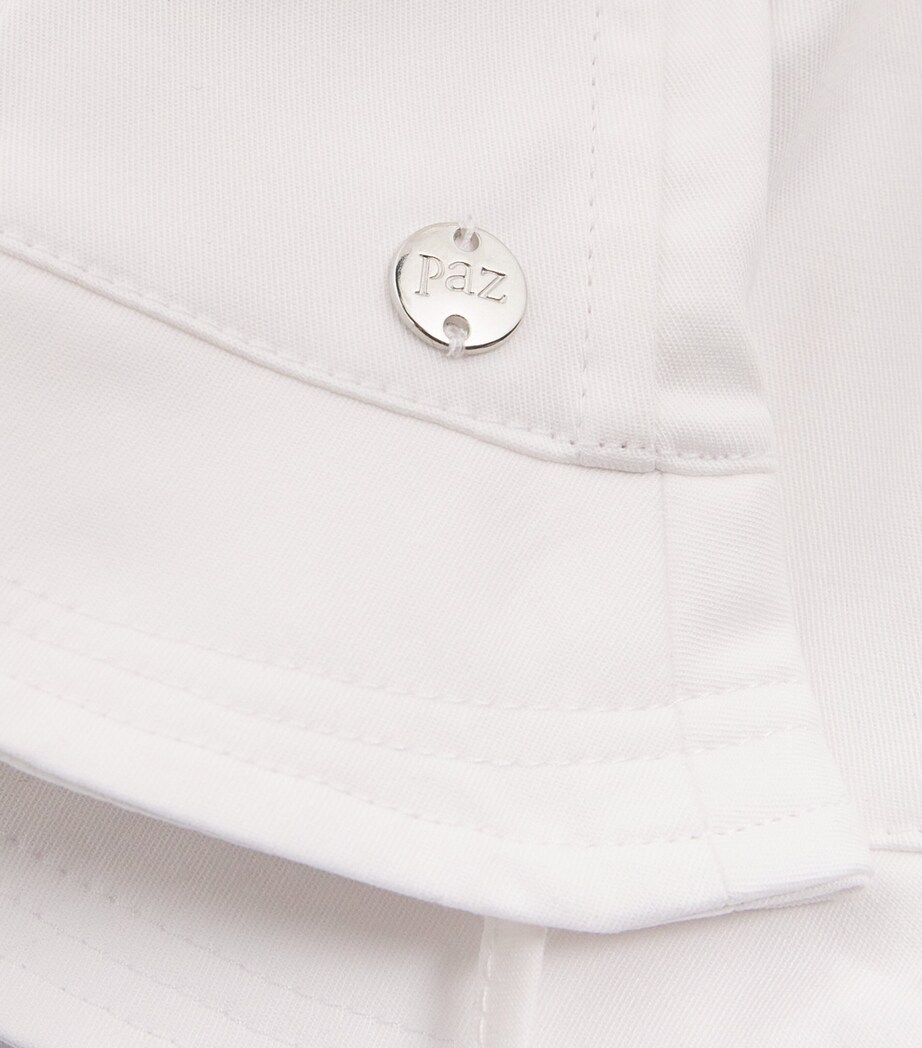 Cotton Woven Hat 01 T1388 WHITE Image 3