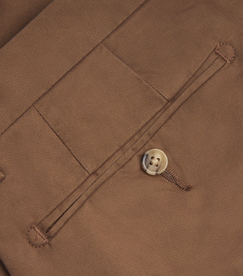 Polo Ralph Lauren Mens Stretch-Cotton Slim Chinos Brown Image 5