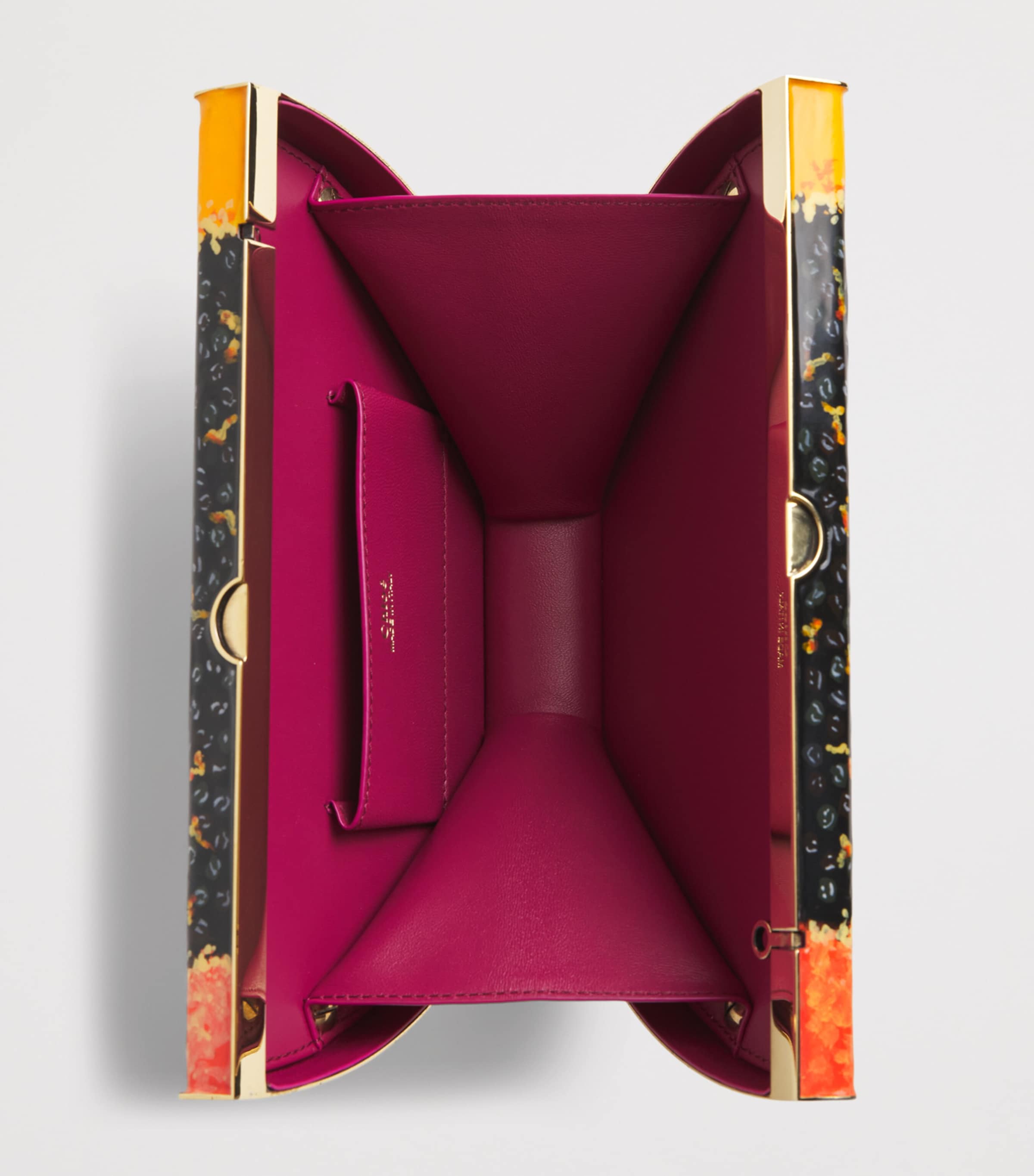 Chloé Enamel Tropicus Papaya Minaudière Bag Whispering Orange Image 3