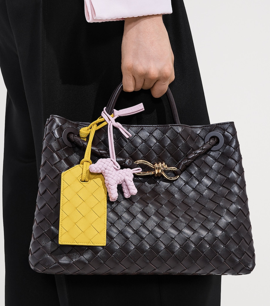 Bottega Veneta Nappa Leather Woven Dog Charm Image 2