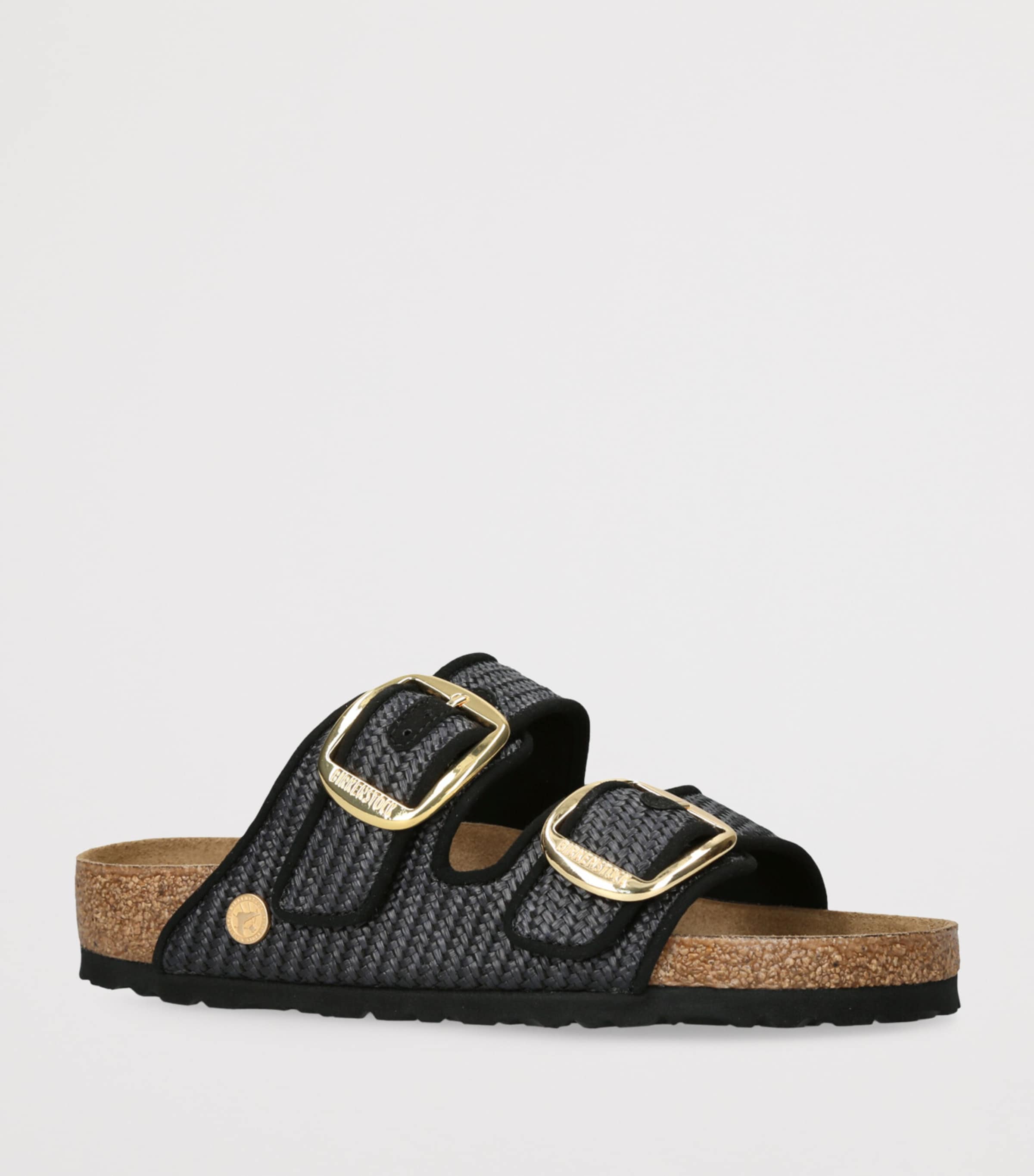 Raffia Arizona Sandals BLACK Image 3