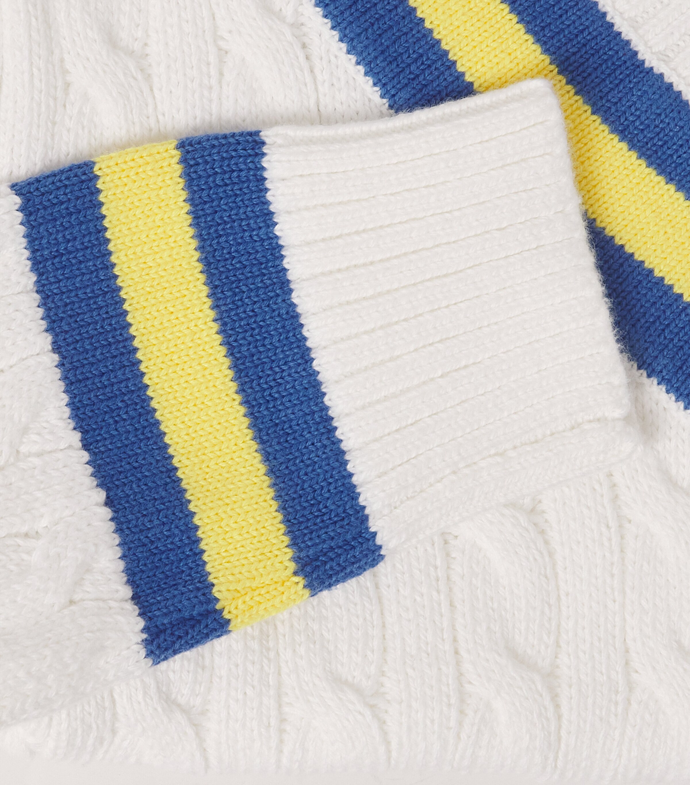 Ralph Lauren Kids Stripe-Detail Cable-Knit Dress (2-7 Years) Deckwash W Image 3
