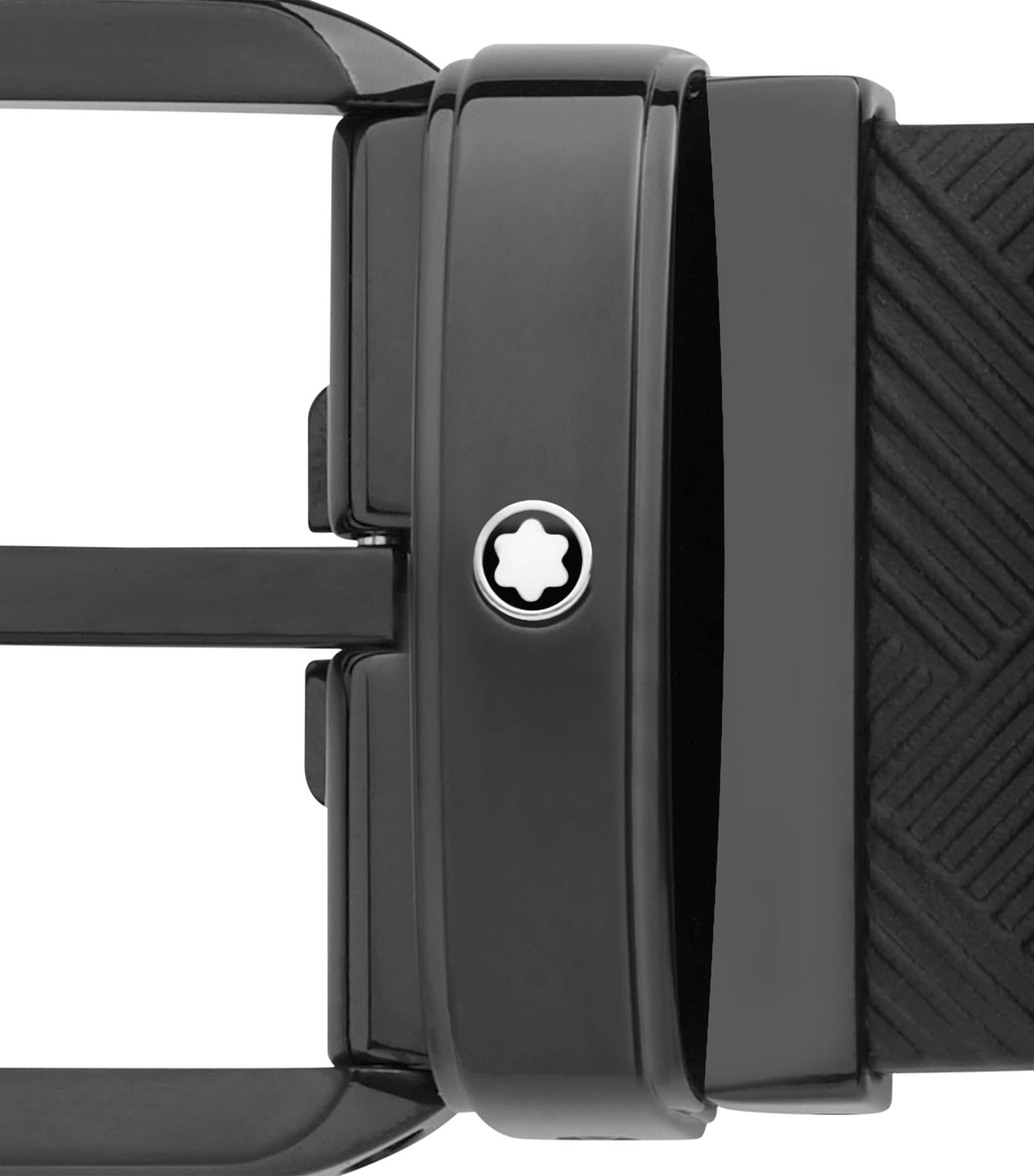 Leather Reversible Belt BLACK Image 3