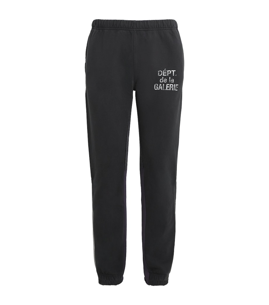 Logo Print Flared Sweatpants VINTAGE BLACK Image 1