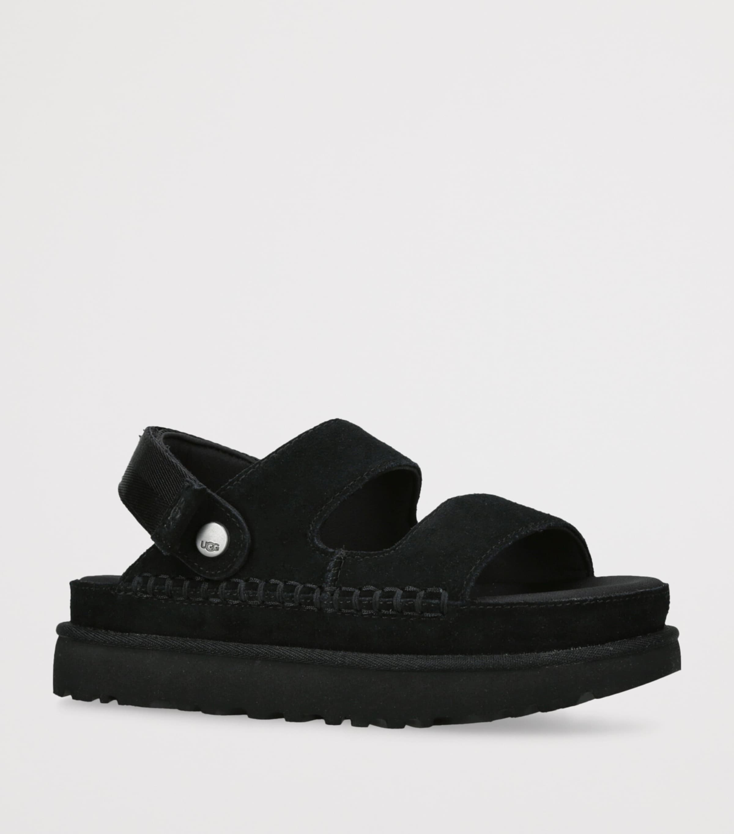 UGG Suede Goldenstar Glide Sandals Black Image 3