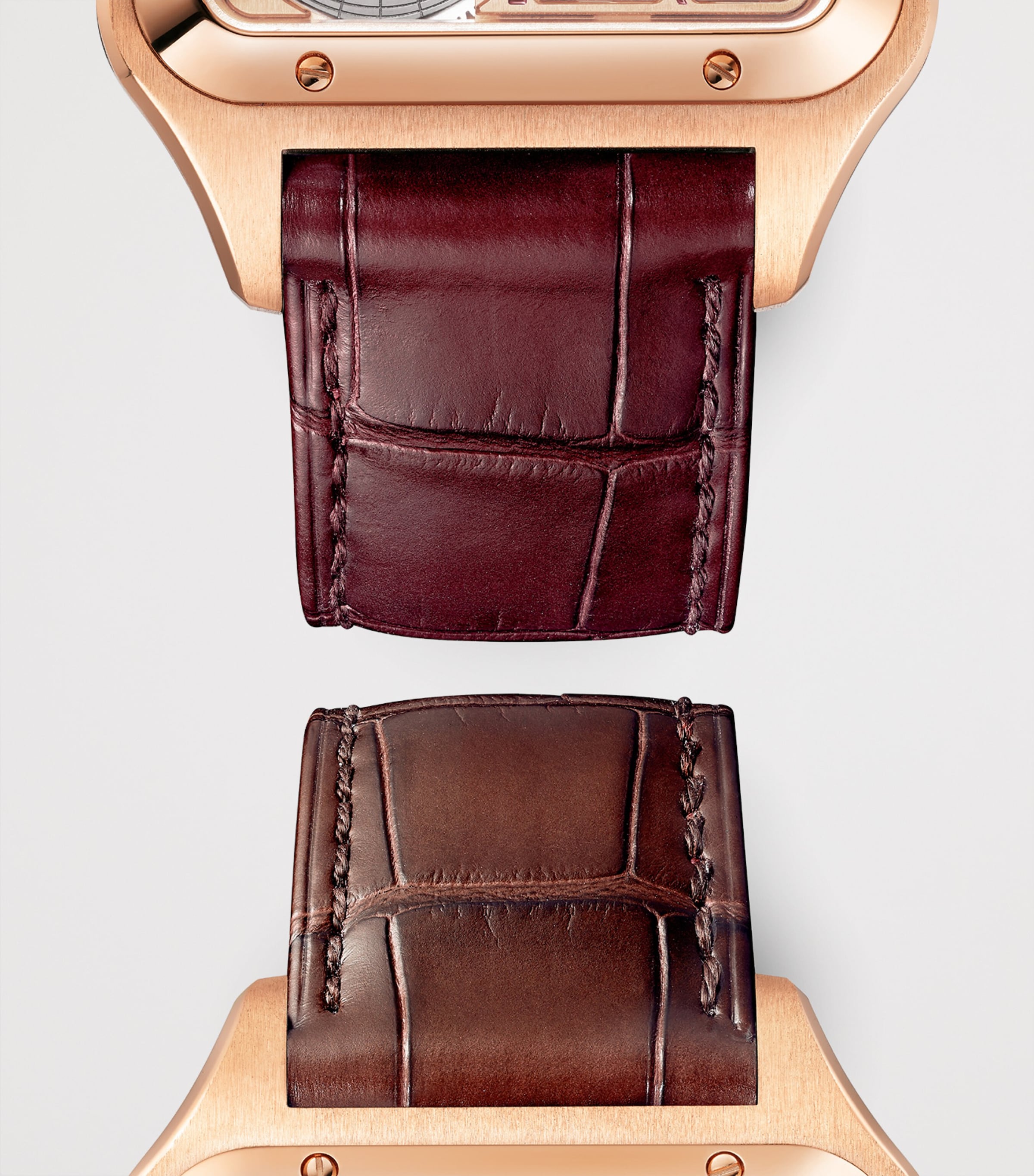 Rose Gold Santos-Dumont Skeleton Watch 31mm ROSE GOLD Image 5