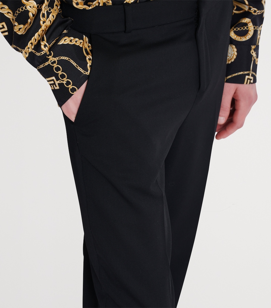 Wool Slim Tailored Trousers 0PA NOIR Image 6