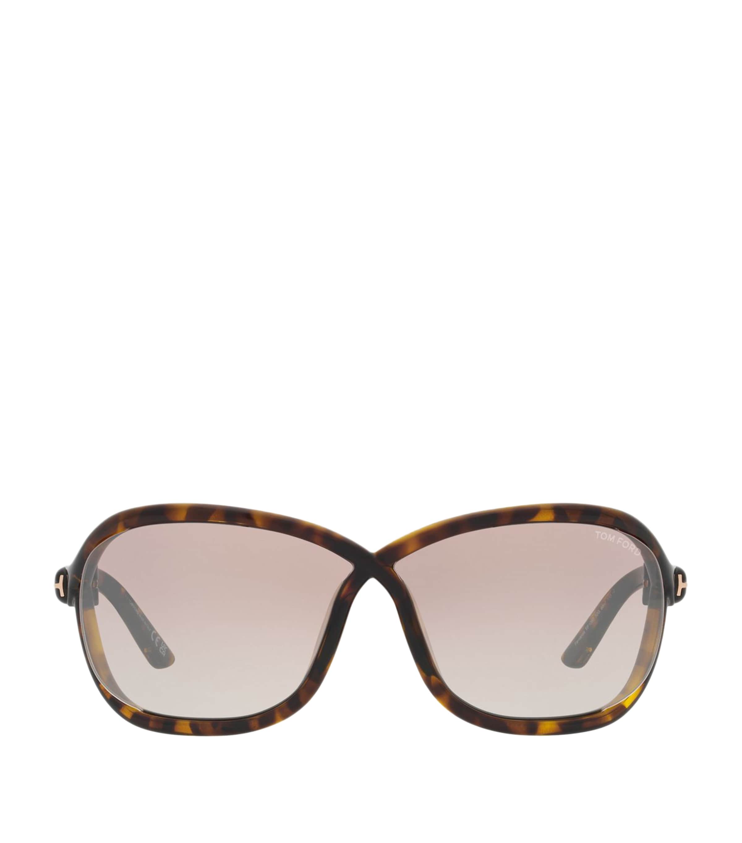 Tom Ford Womens Brown Tr001753 Fernanda Butterfly-frame Injected Sunglasses In Brown