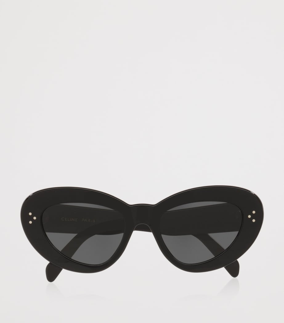 Oversized Cat Eye 3 Dots Sunglasses 1100L1 Image 5