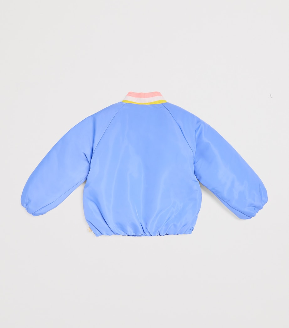 Quilted Appliqué Bomber Jacket (2-6 Years) PALE BLUE Image 2