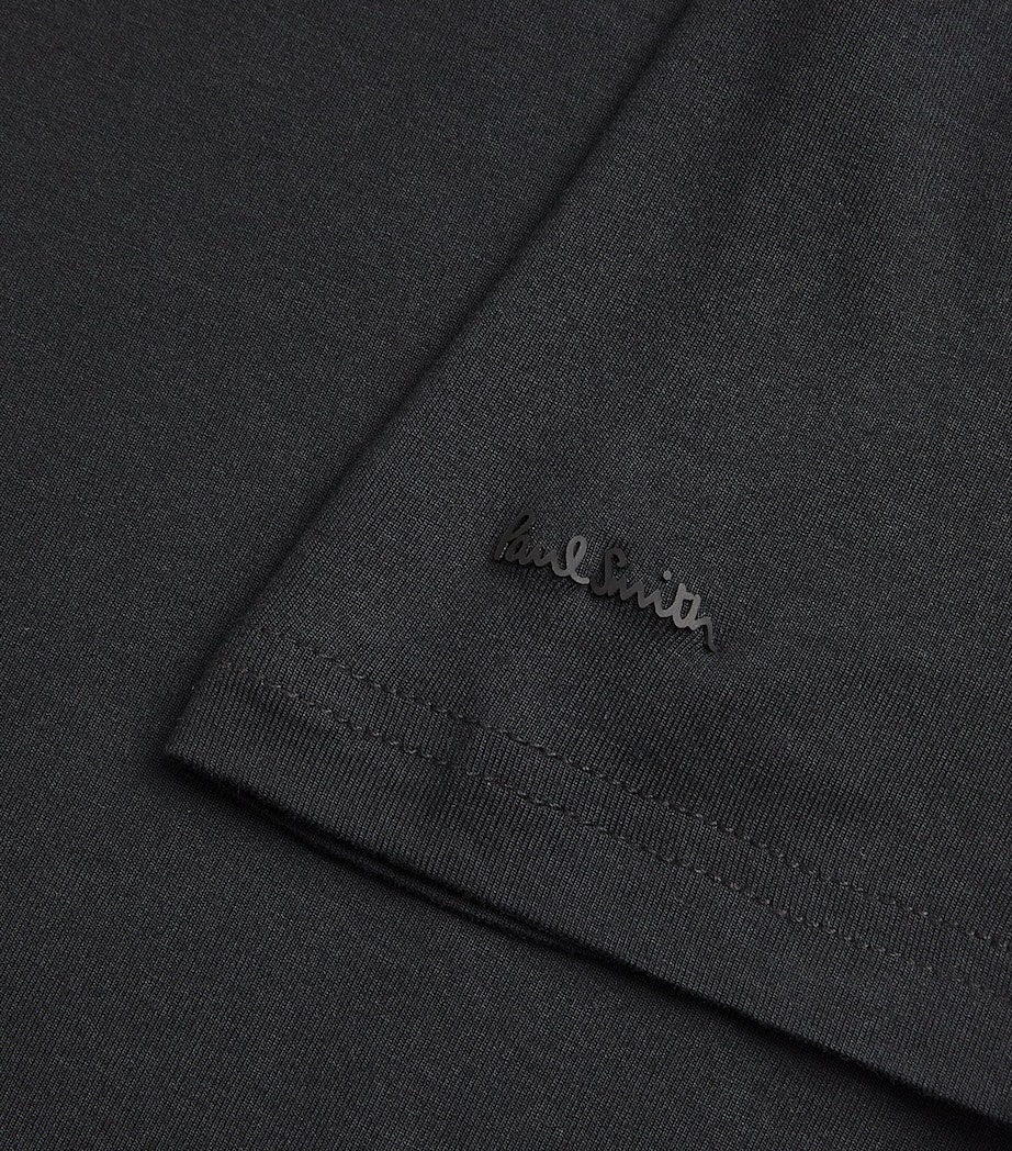 Modal-Blend Lounge T-Shirt (Pack of 3) 79 BLACK Image 6