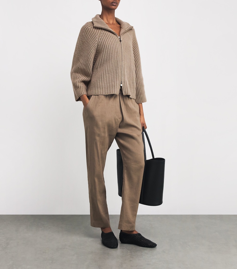 Cashmere Fallou Cardigan 2340S ALMOND SW Image 2