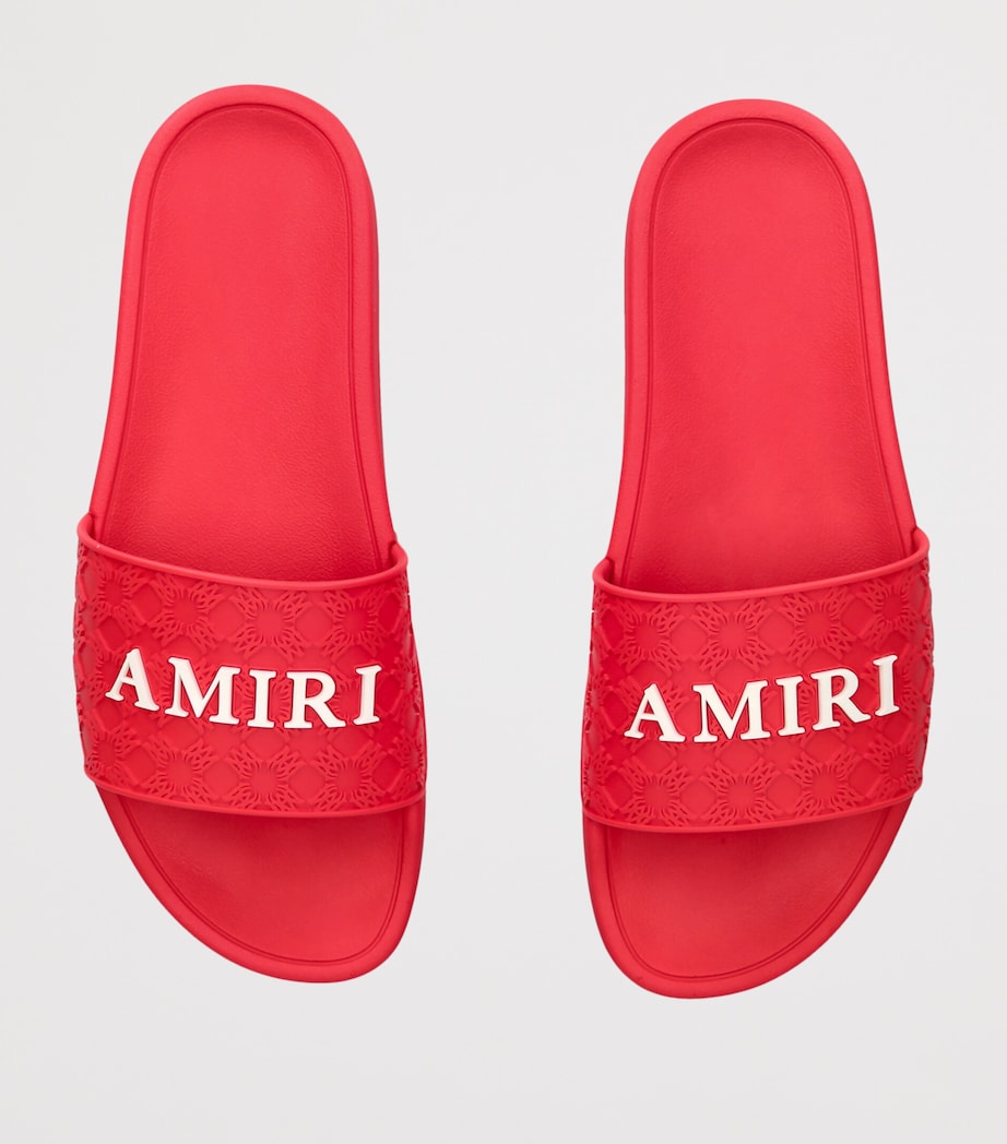 AMIRI MA Quad Pool Slides Red Image 3