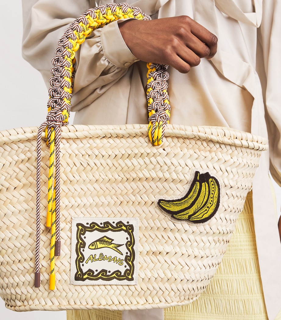 ALEMAIS Medium Woven Mona Basket Bag Image 4