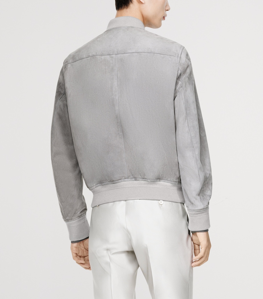 TOM FORD Mens Suede Bomber Jacket Tcr Image 4