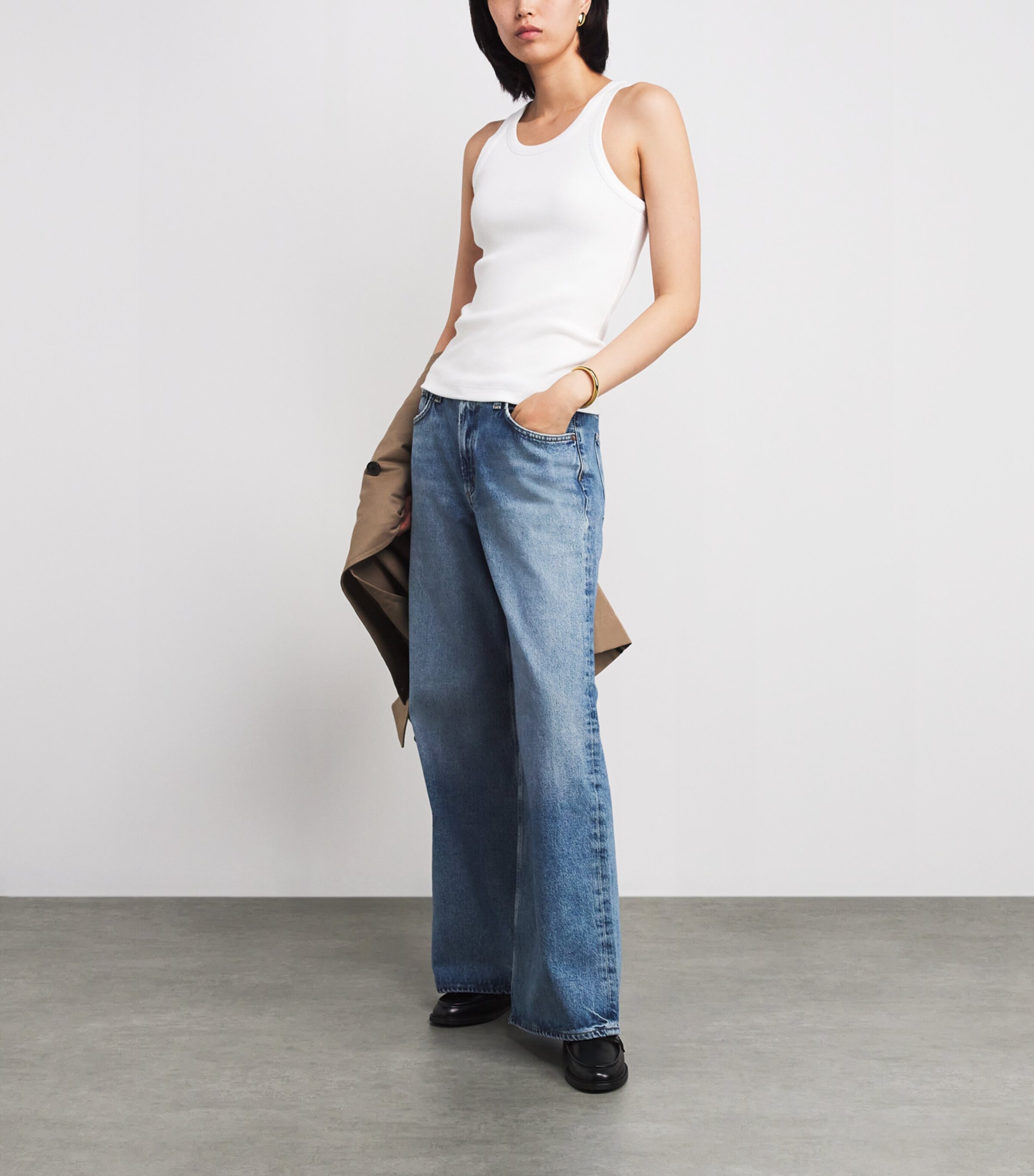 Ribbed Tank Top 137OWT OPTIC WHITE Image 2