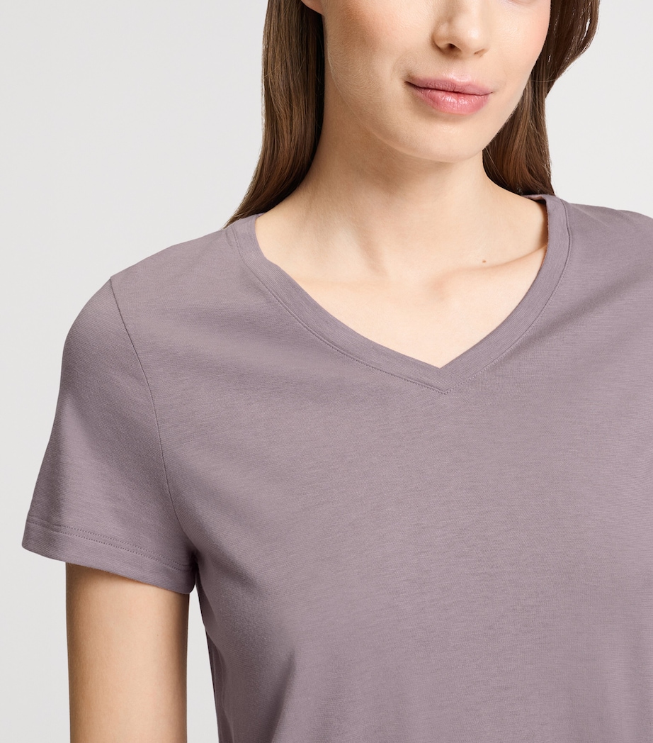 Hanro Womens Sleep & Lounge T-Shirt Stormy Rose Image 6