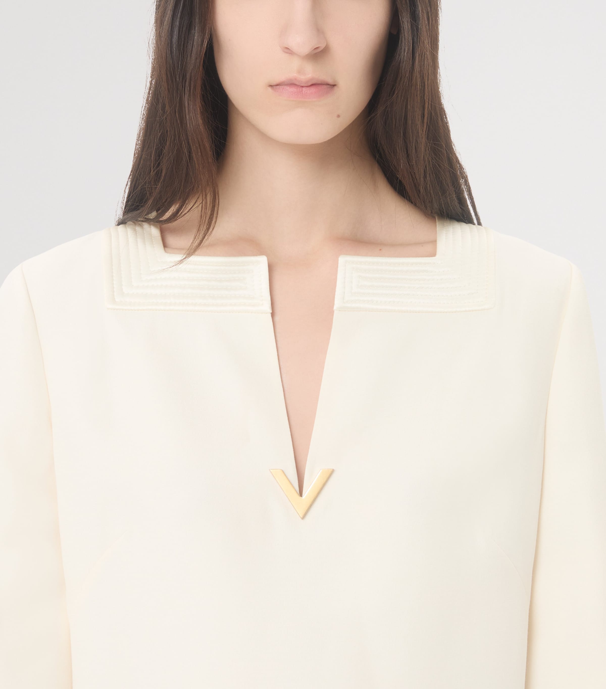 Virgin Wool-Silk Mini Dress A03 Image 5