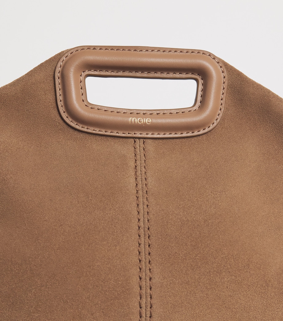 Maje Leather Miss M Shoulder Bag Camel Image 5