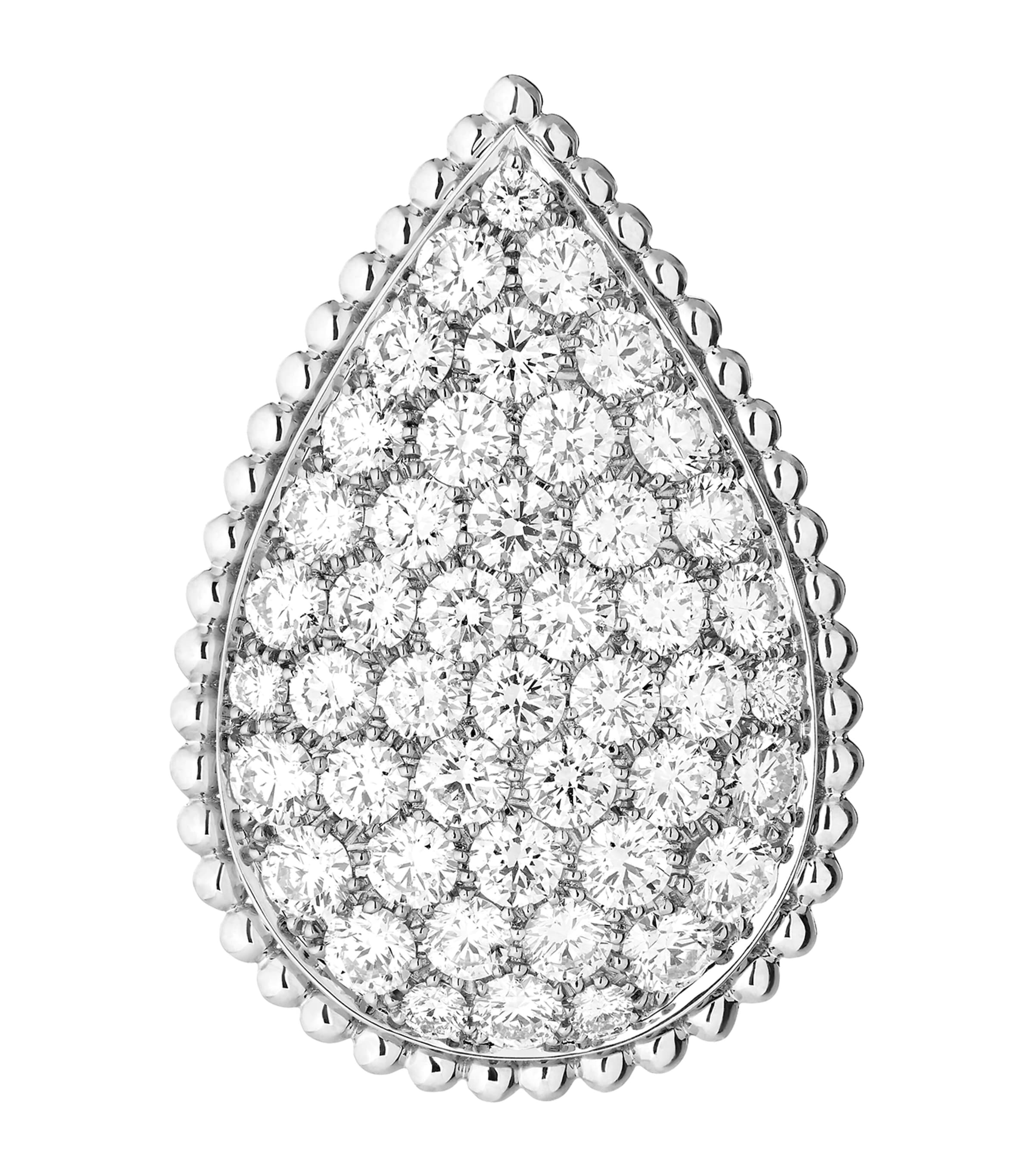 Boucheron White Gold And Diamond Serpent Bohème Xl Motif Ring In Gold