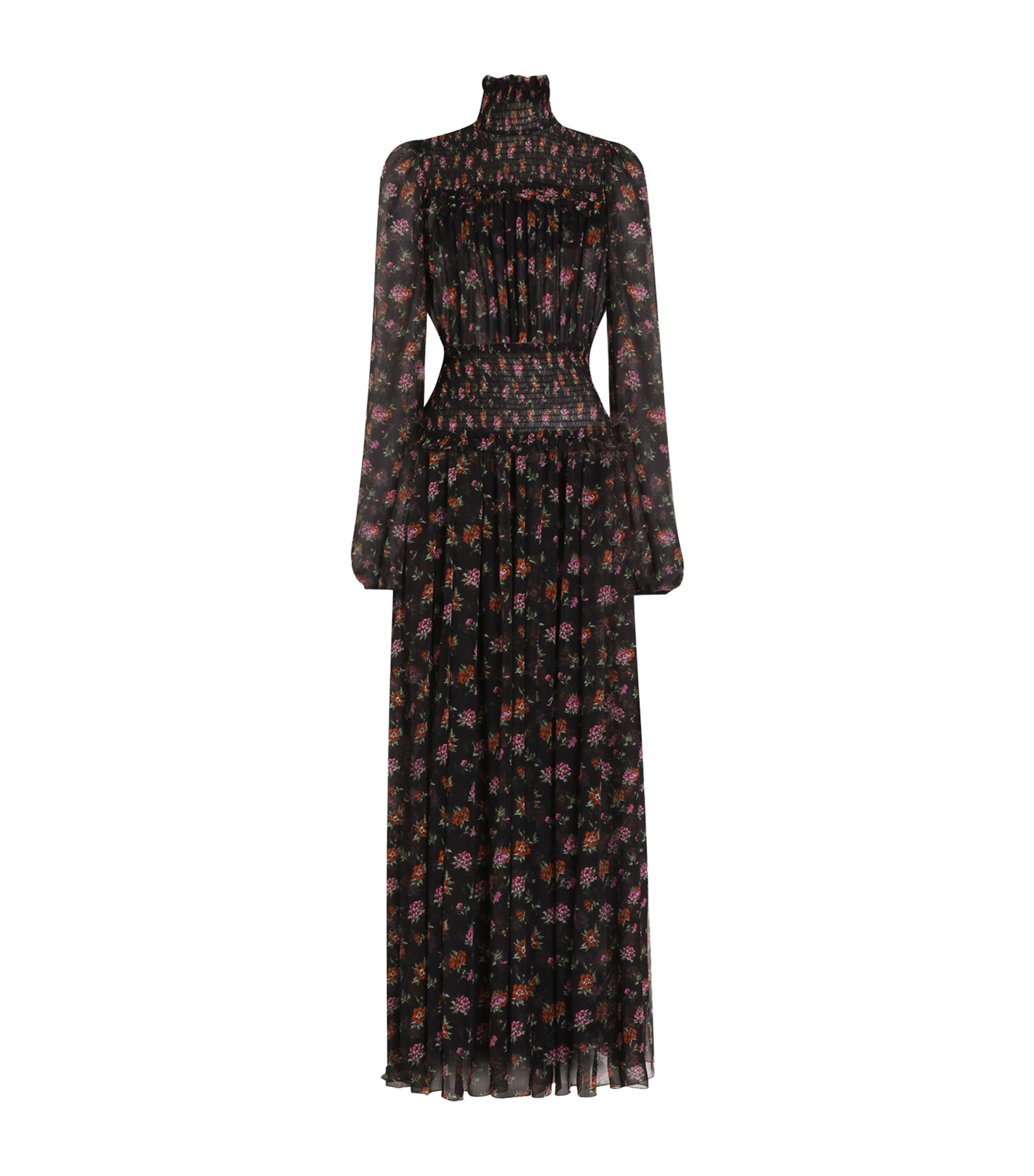 Silk Floral Maxi Dress HN5XS-ANEM Image 1