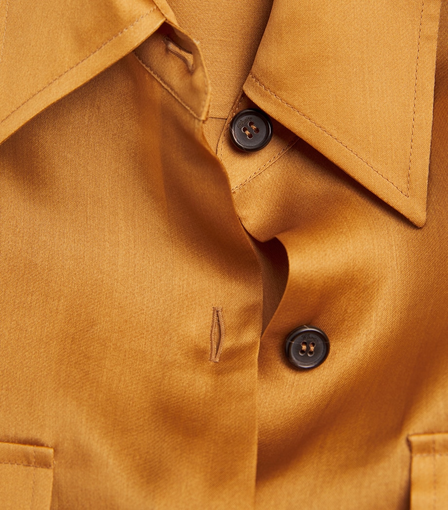 Silk Organza Matteo Shirt 604 DIJON Image 5