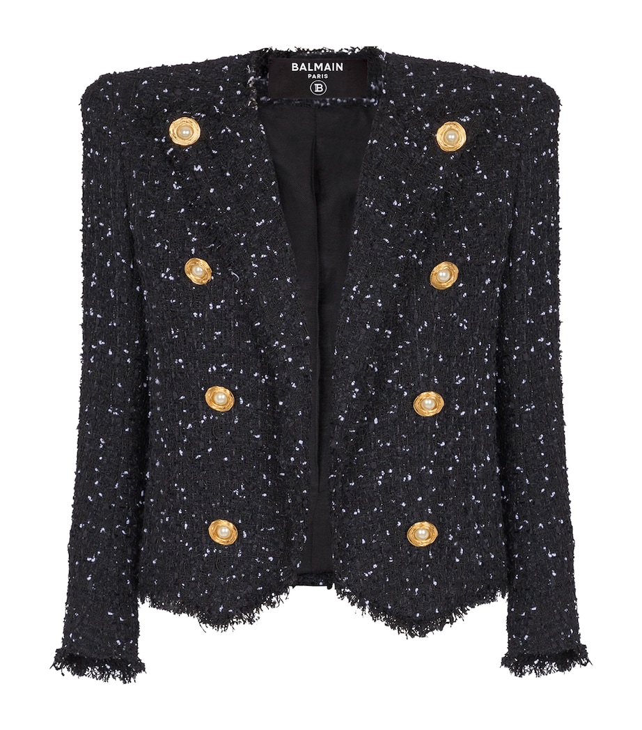 Tweed Polka-Dot Jacket EAB NOIR/BLANC Image 1