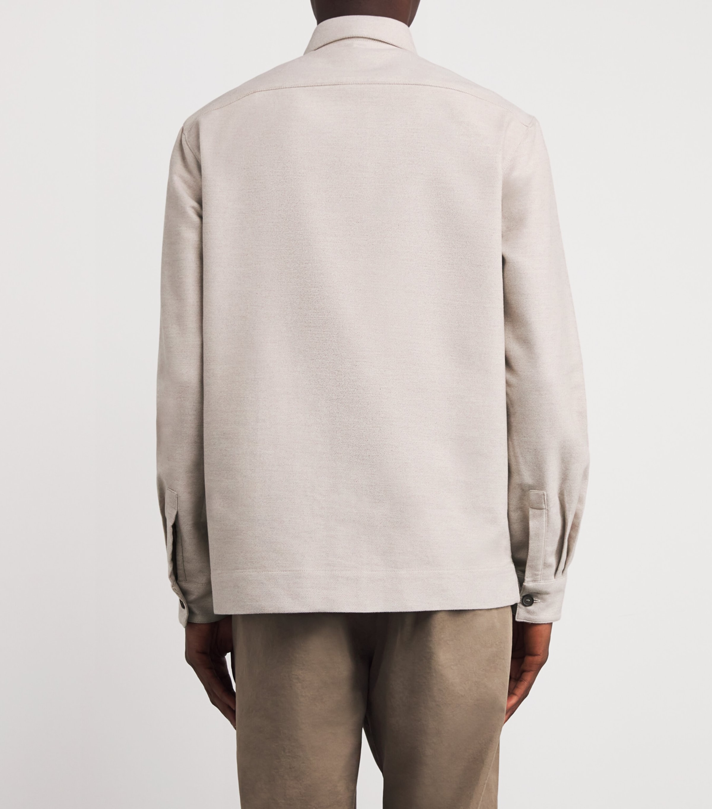 Cotton-Cashmere Overshirt 629 BEIGE Image 4