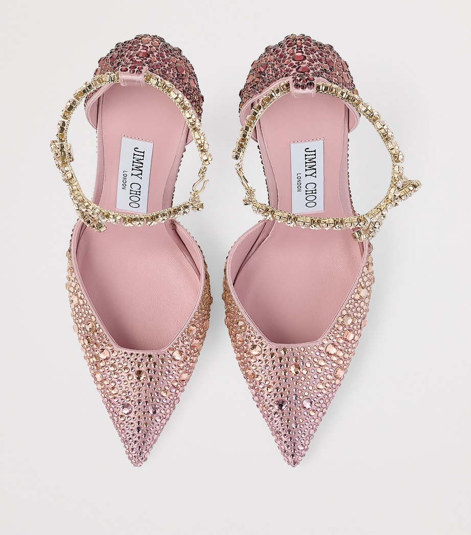 Stevie 100 Satin Embellished Pumps SILKY BLUSH MIX Image 3