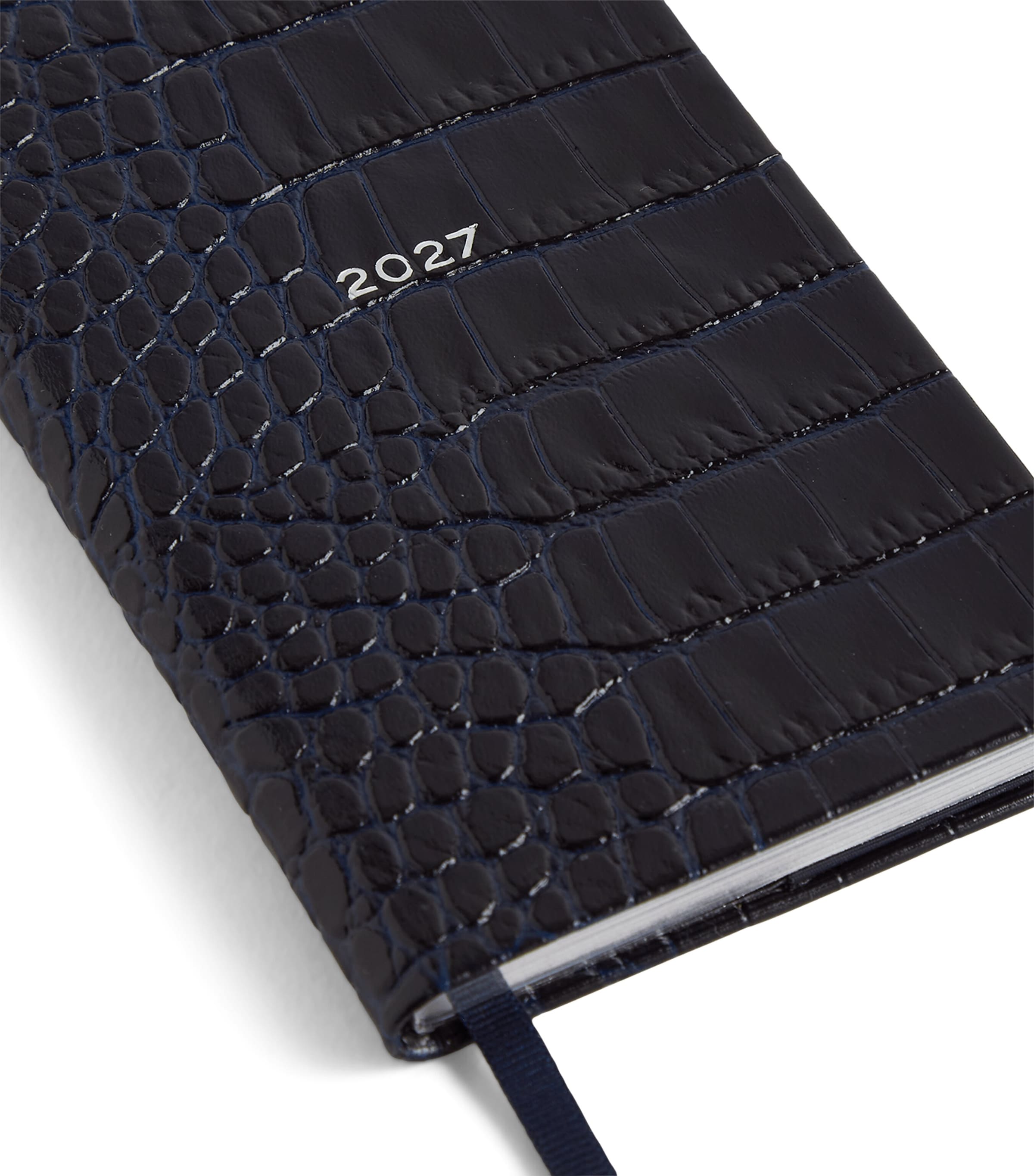 Smythson Leather Panama Weekly Diary 2027 Navy Image 5