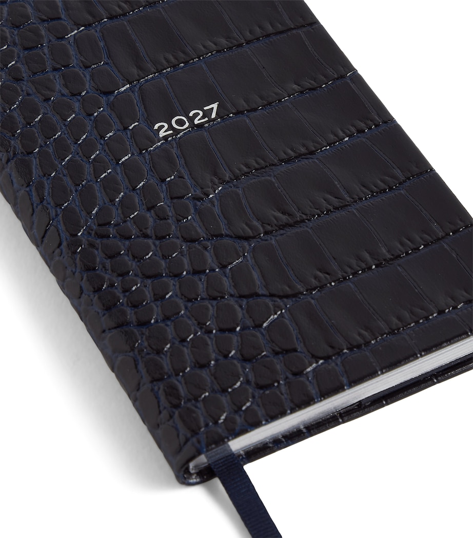 Smythson Leather Panama Weekly Diary 2027 Navy Image 5
