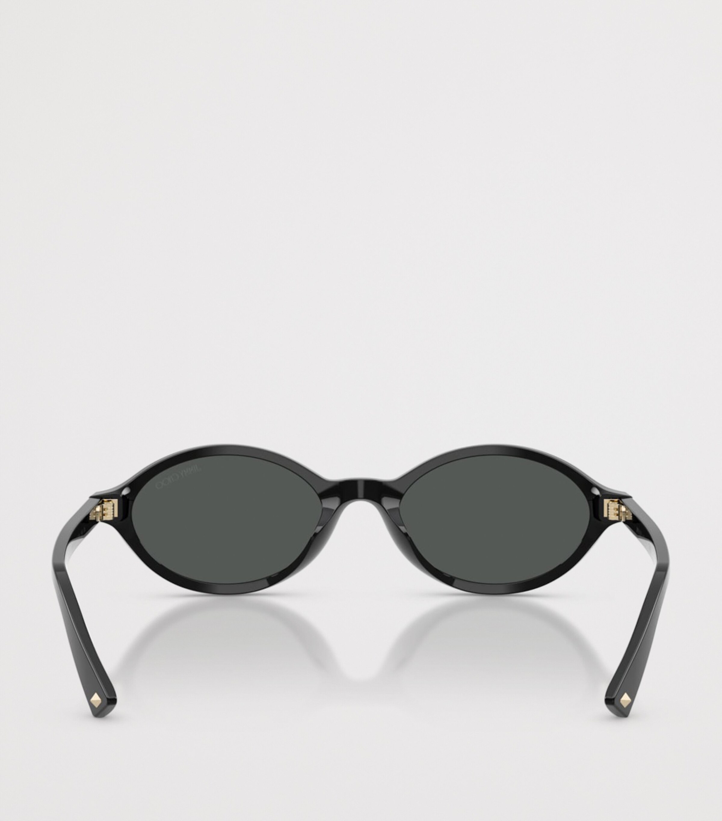 Jimmy Choo Oval Sunglasses Black Image 4