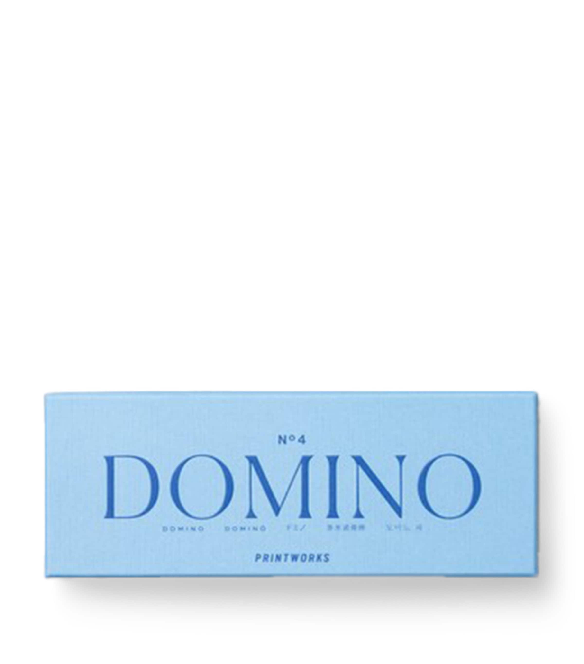 Classic Dominoes Set BLUE Image 1