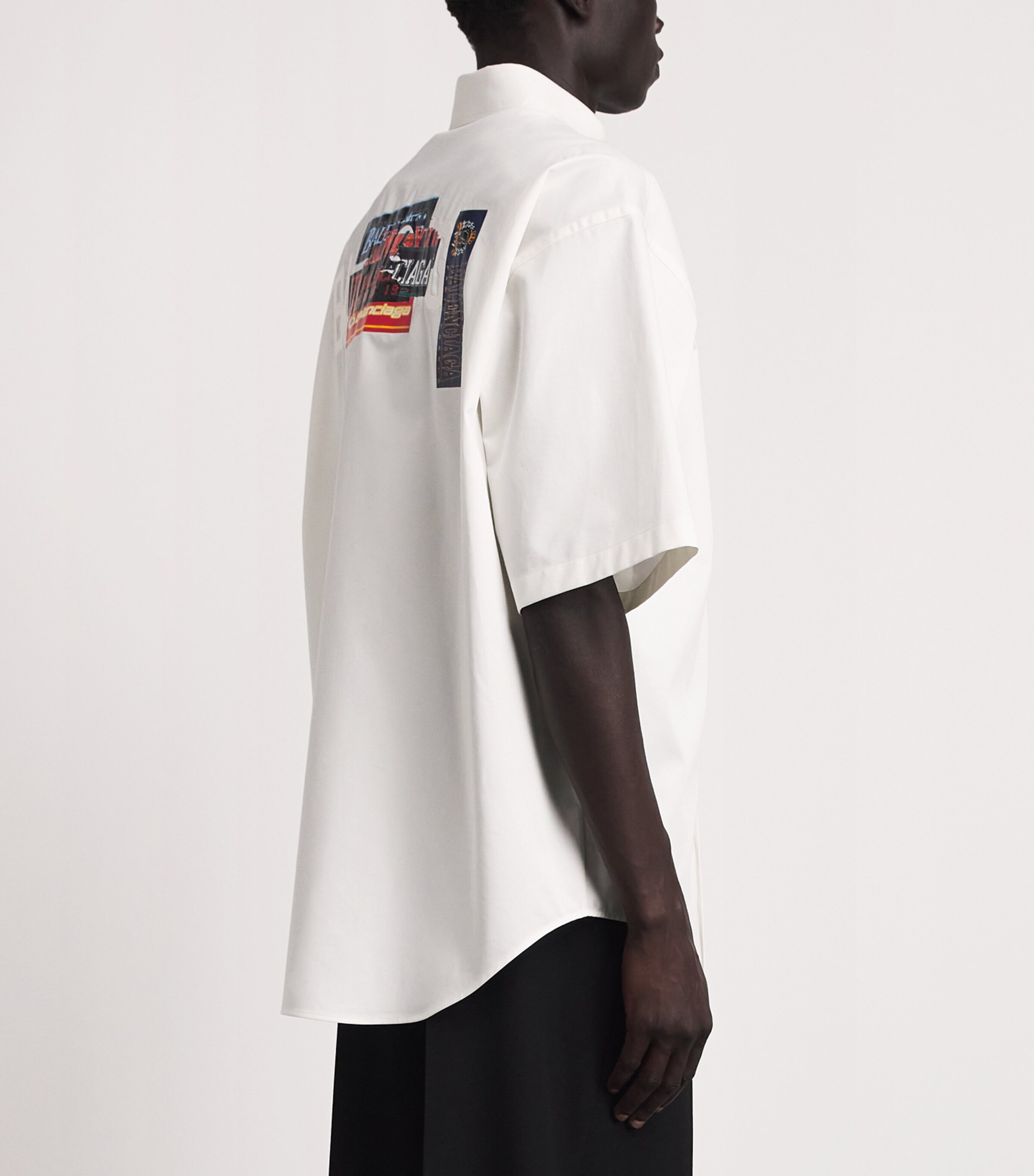 Balenciaga Mens Cotton Security Tape Shirt Image 5