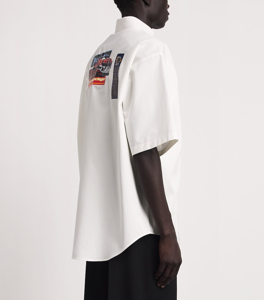 Balenciaga Mens Cotton Security Tape Shirt Image 5