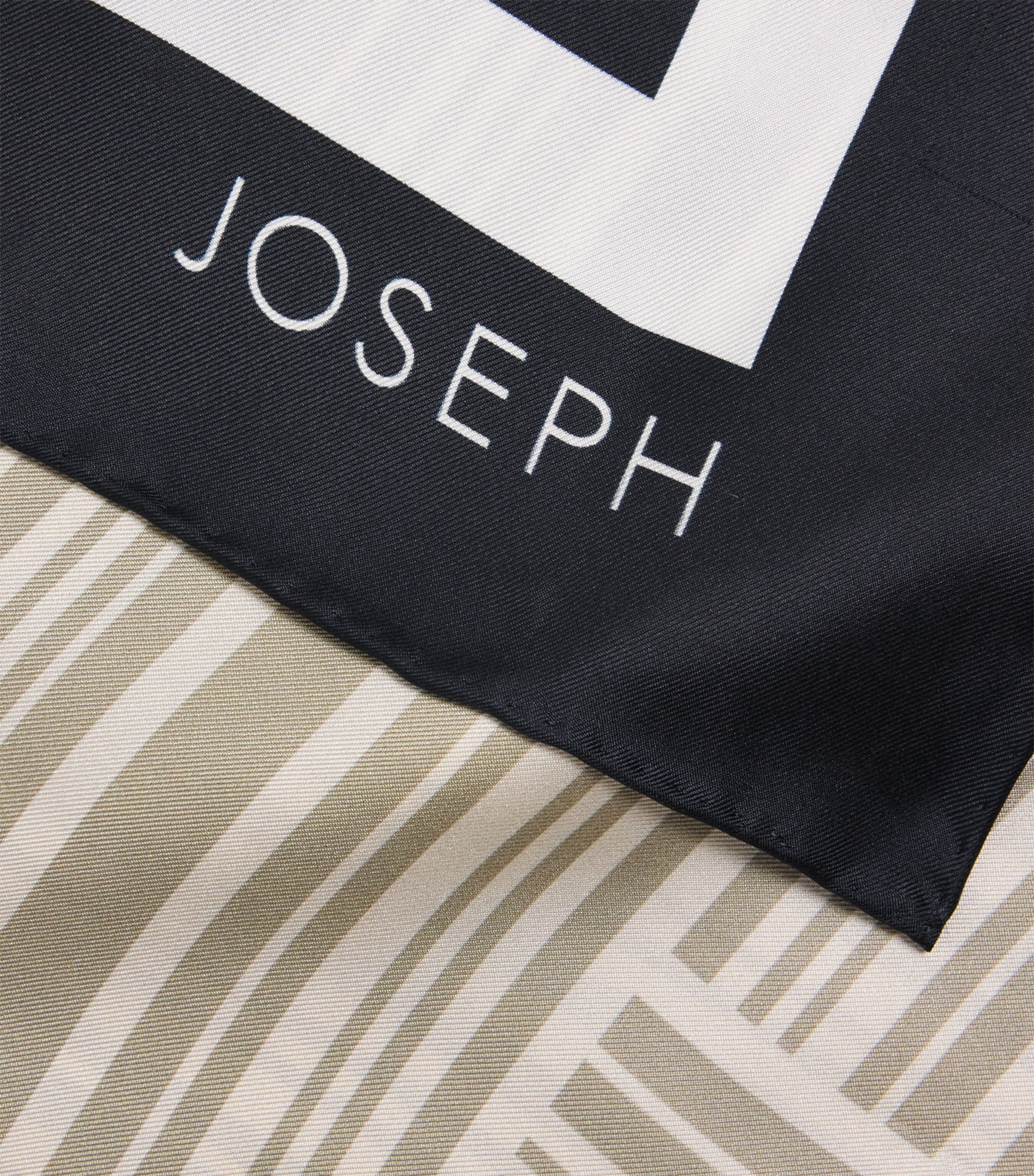 Joseph Large Silk Nixie Scarf Sandstone/dark Image 4