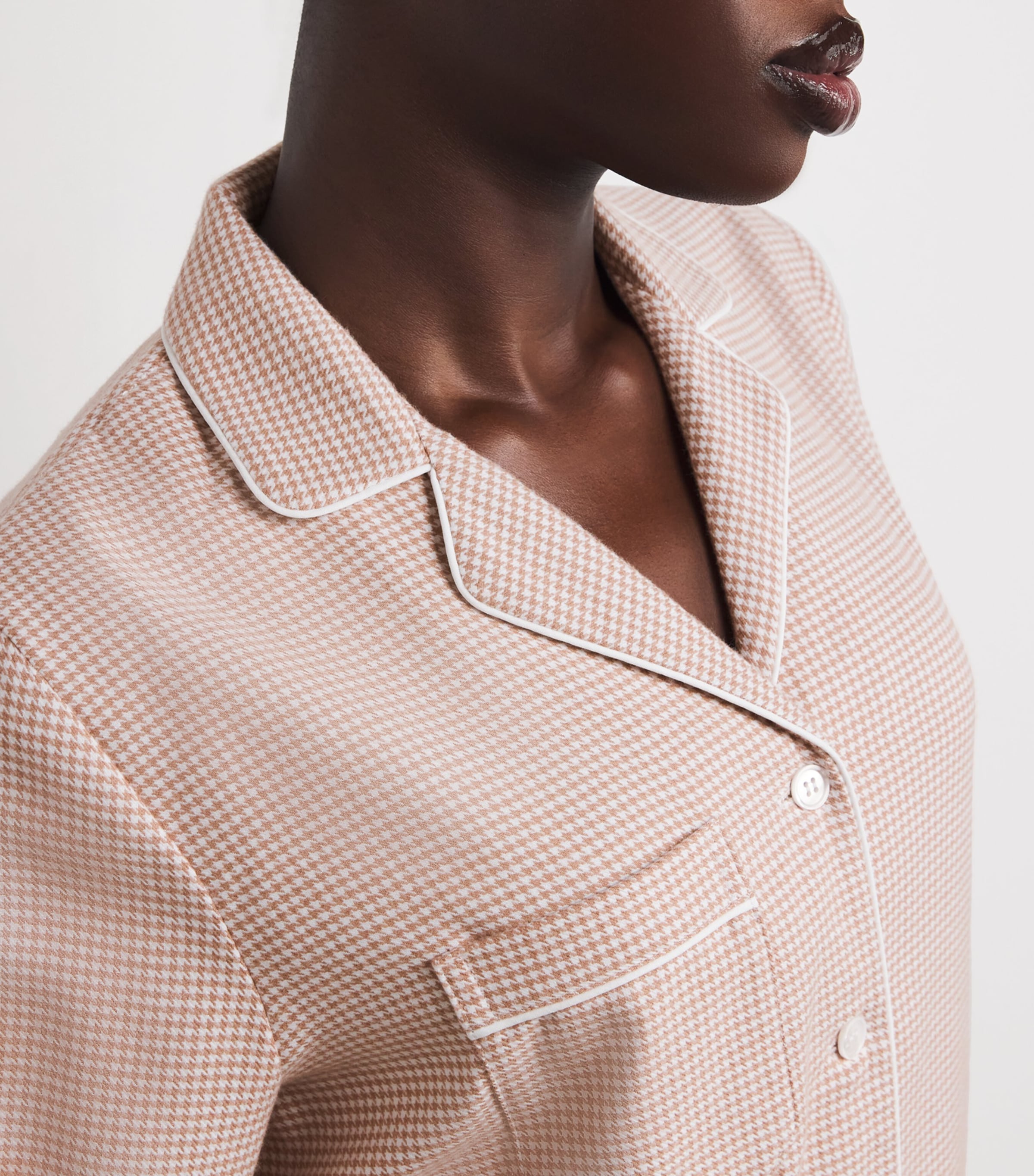Houndstooth Kelburn Pyjama Set BEI/NEUTRAL Image 6