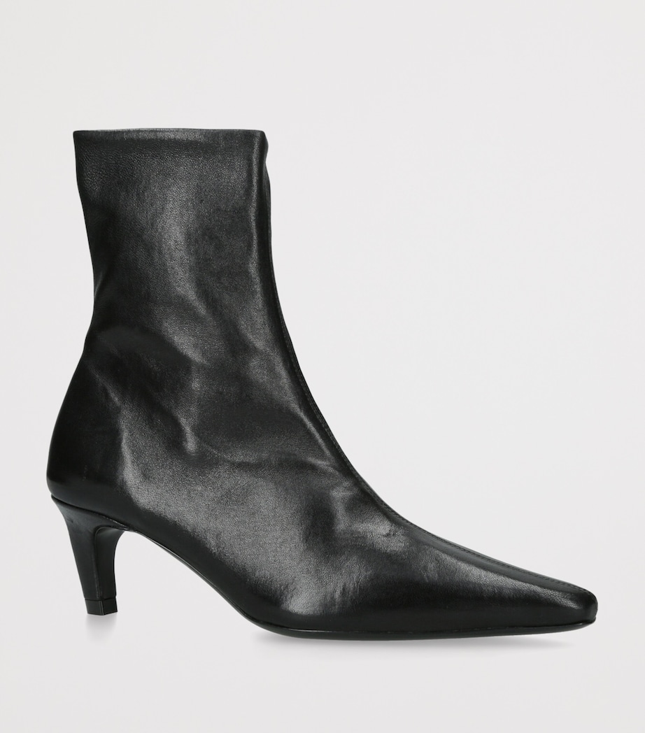 Jude Leather Cave Ankle Boots 55 Black Image 2