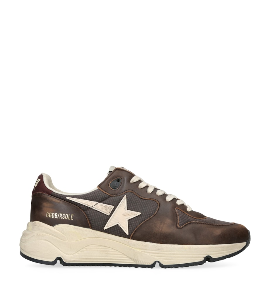 Leather Running Sole Sneakers BROWN/OTH Image 1