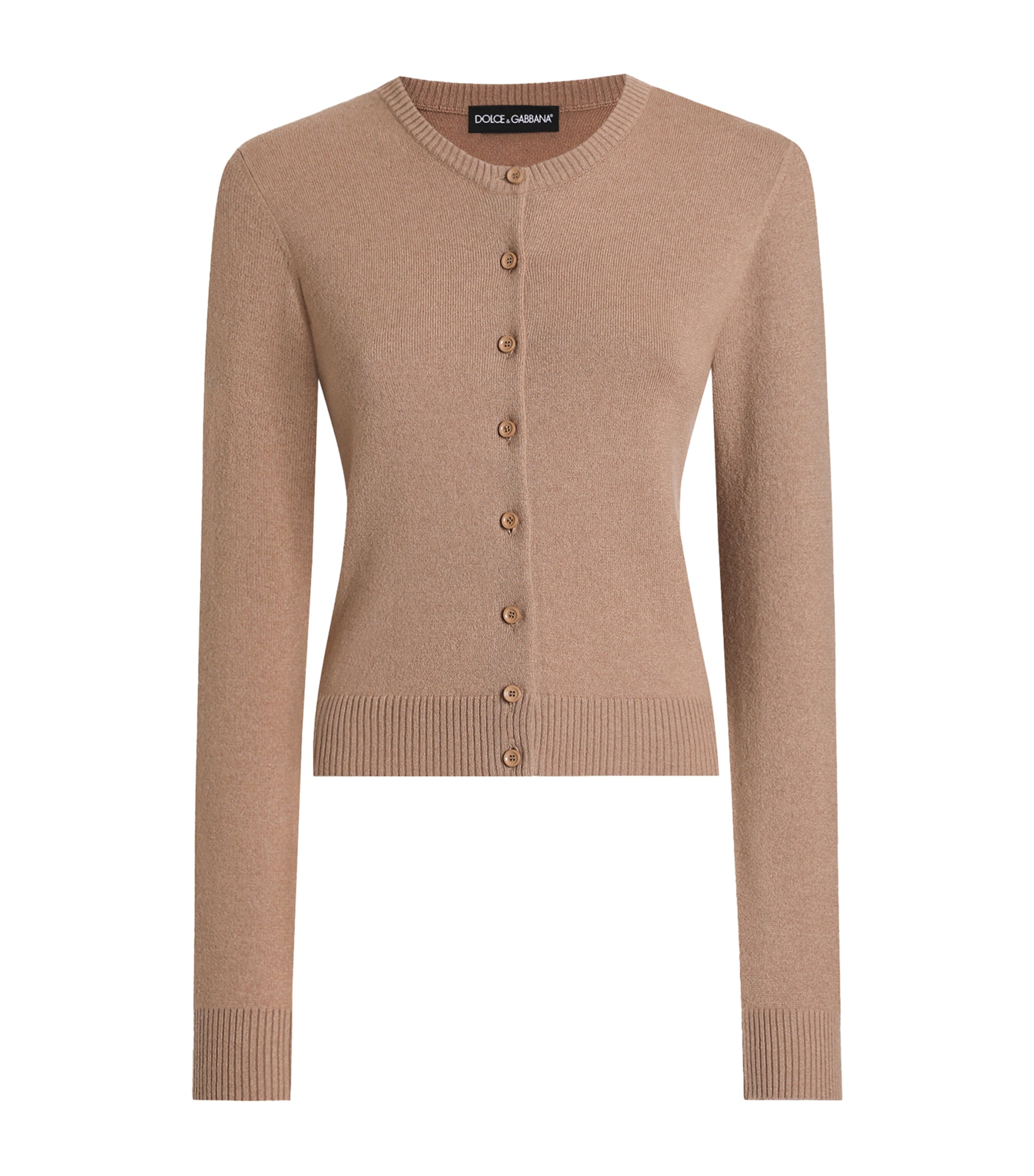 Cashmere Cardigan M2186-LIGHT BROWN Image 1