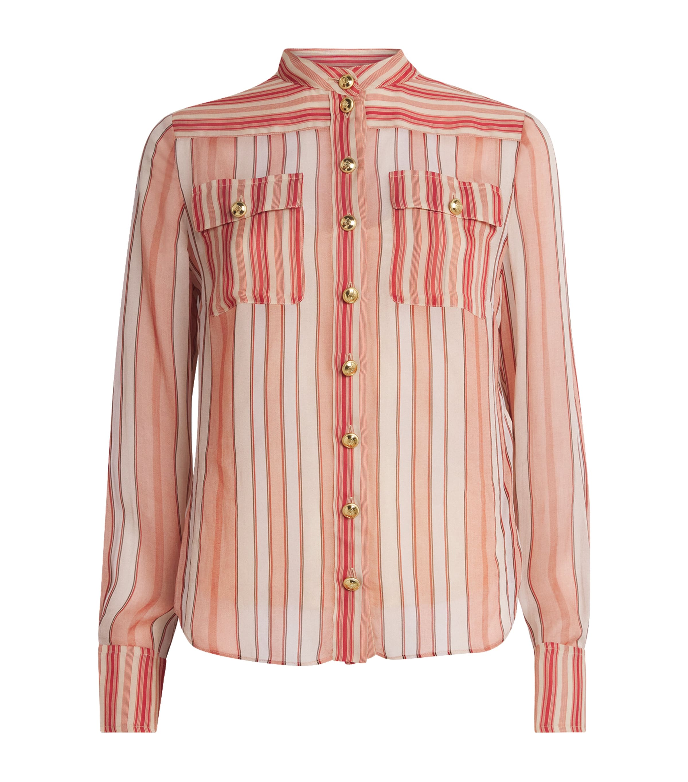 Rebellion Bohemian Stripe Shirt REST RED STRIPE Image 1