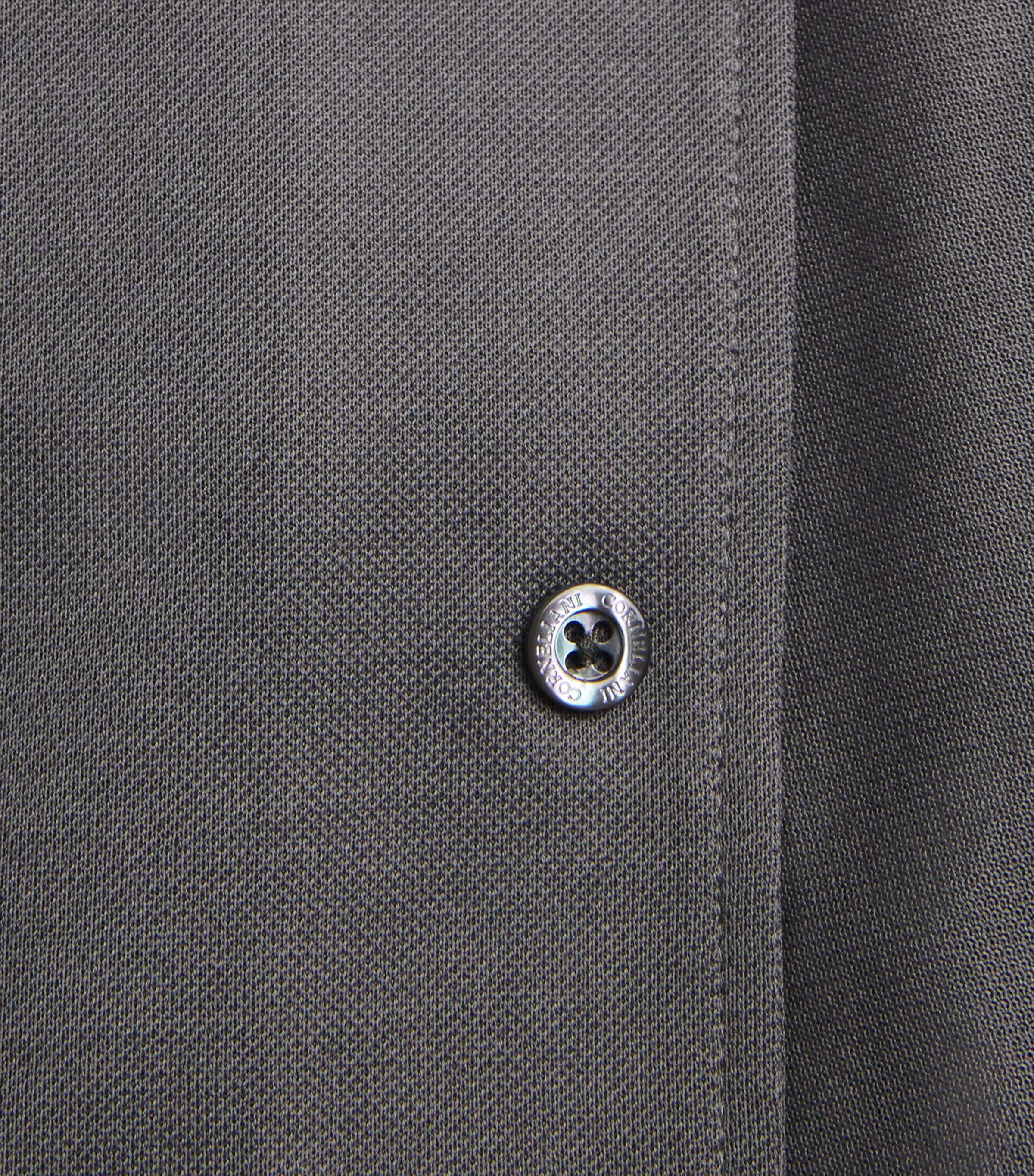 Corneliani Mens Cotton Long-Sleeve Shirt Grey Piece Dyed Image 6