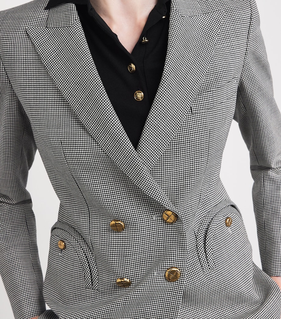 Wool Charmer Double-Breasted Blazer NW07 BLACK&WHITE Image 6
