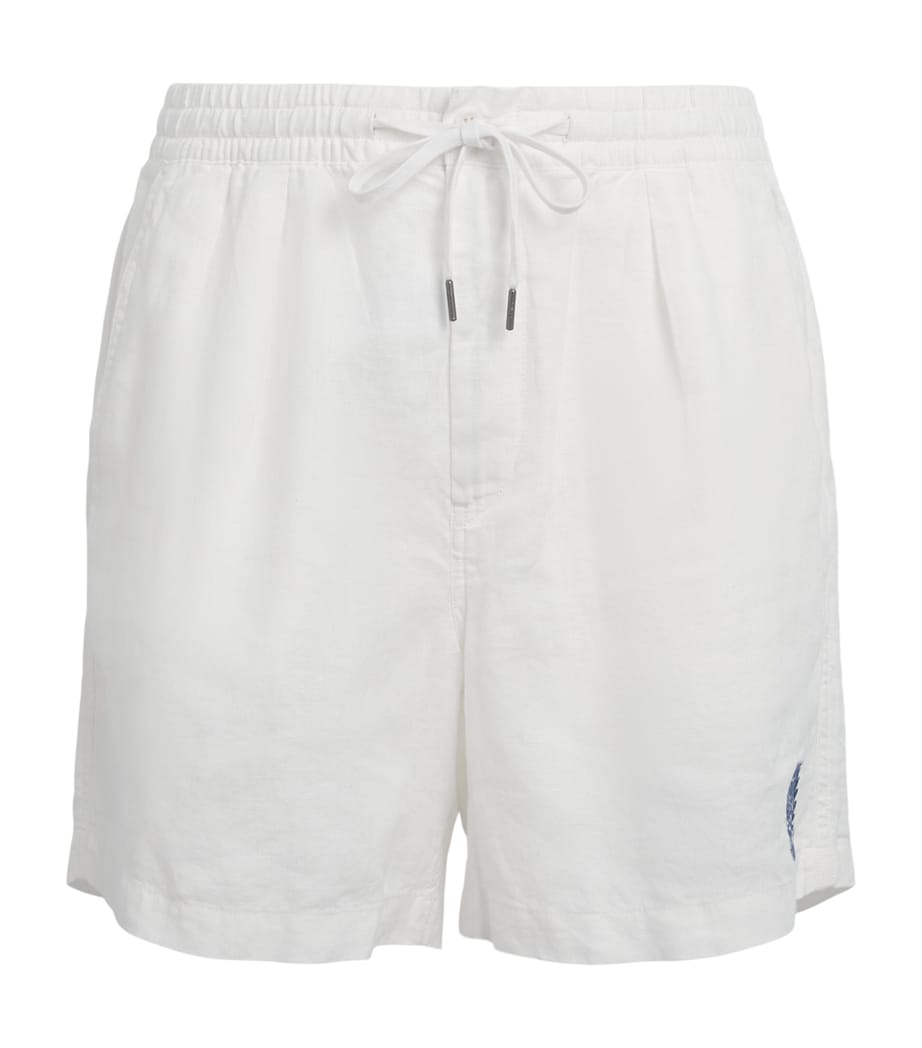 Polo Ralph Lauren Mens x Wimbledon Linen Shorts Ceramic White Image 1