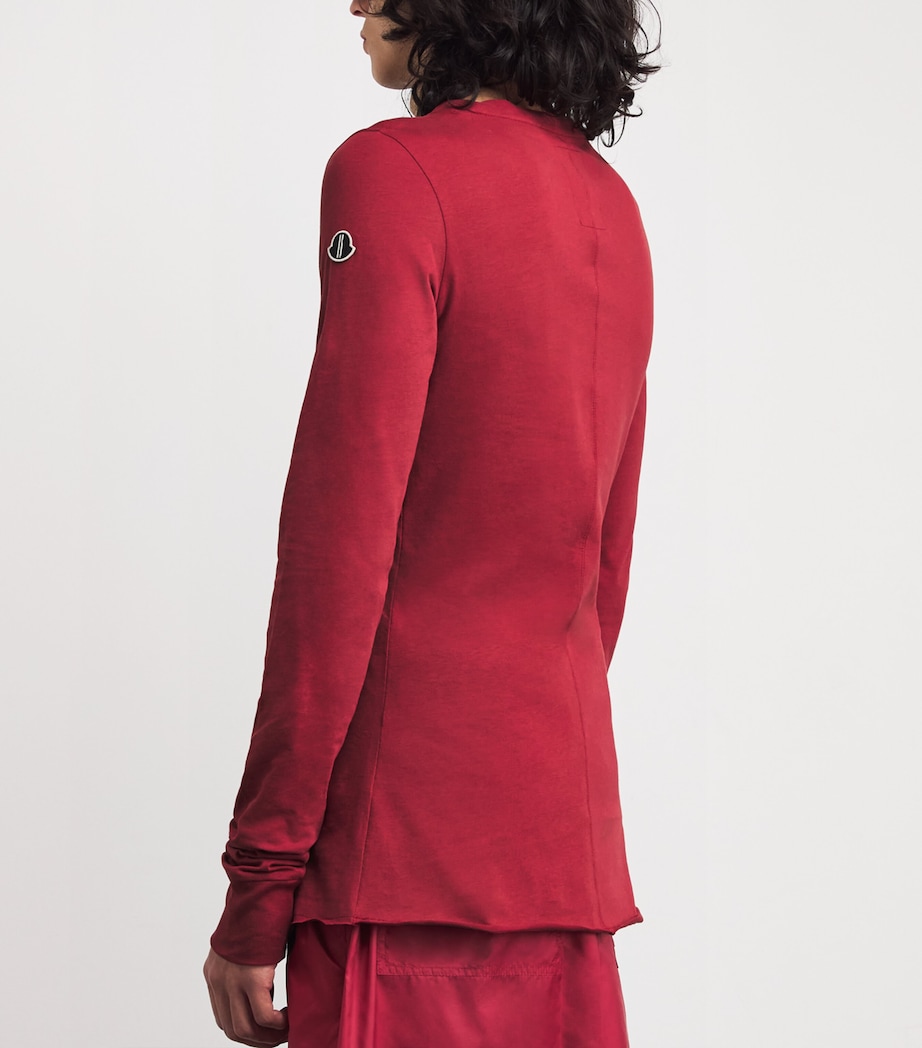 x Moncler Cotton Girder T-Shirt 438 - CARNELIAN Image 4