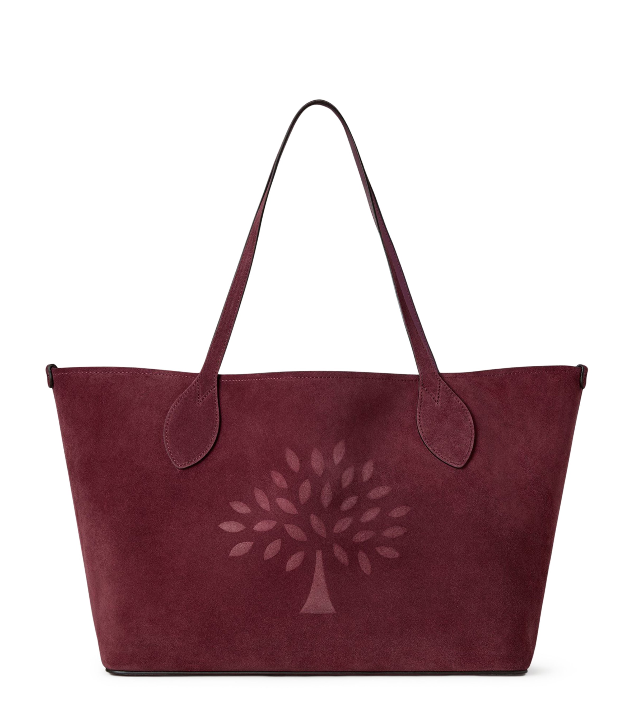 Suede Tree Tote Bag BERRY Image 1