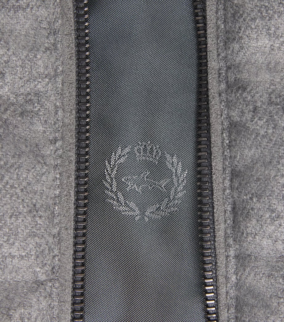 Wool-Cashmere Down Gilet 067 GREY Image 5