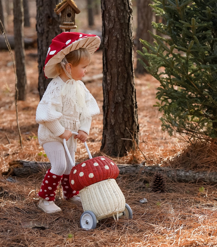 Olli Ella Rattan Mushroom Luggy (36cm) Image 3